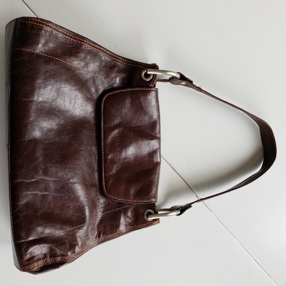 KENNETH COLE Brown Leather Purse